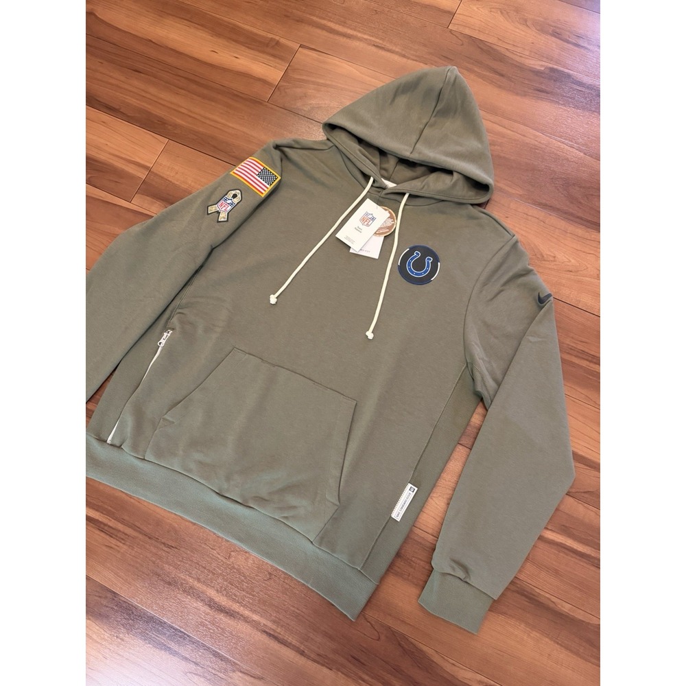 Nike Indianapolis Colts 2025 Salute to Service Hoodie Standard Issue Men's Large